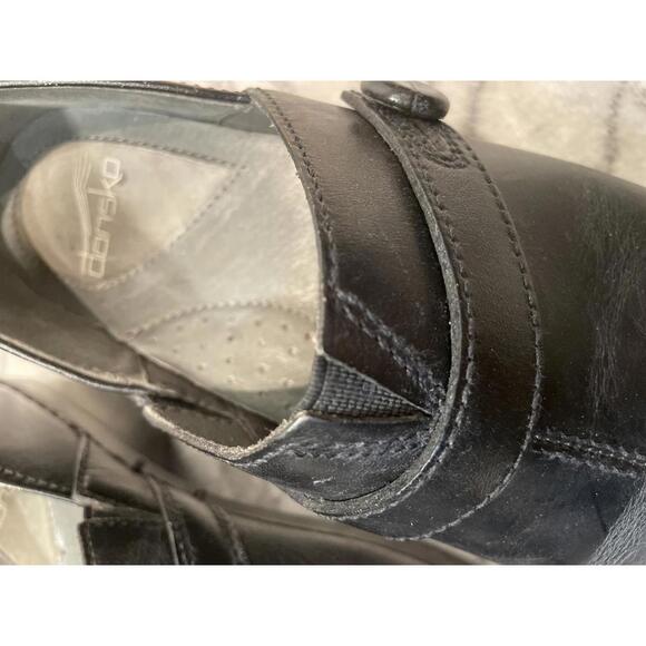 Dansko Leather Clogs Shoes Mules Women's 39 Black Prarie - Picture 7 of 7